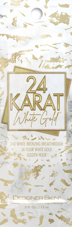 Designer Skin 24 Karat White Gold 24X White Bronzer Tanning Lotion 13.5 oz
