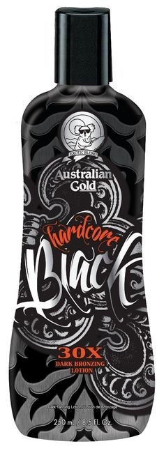 Hardcore Black Australian Gold 30X Dark Bronzer Tanning Lotion