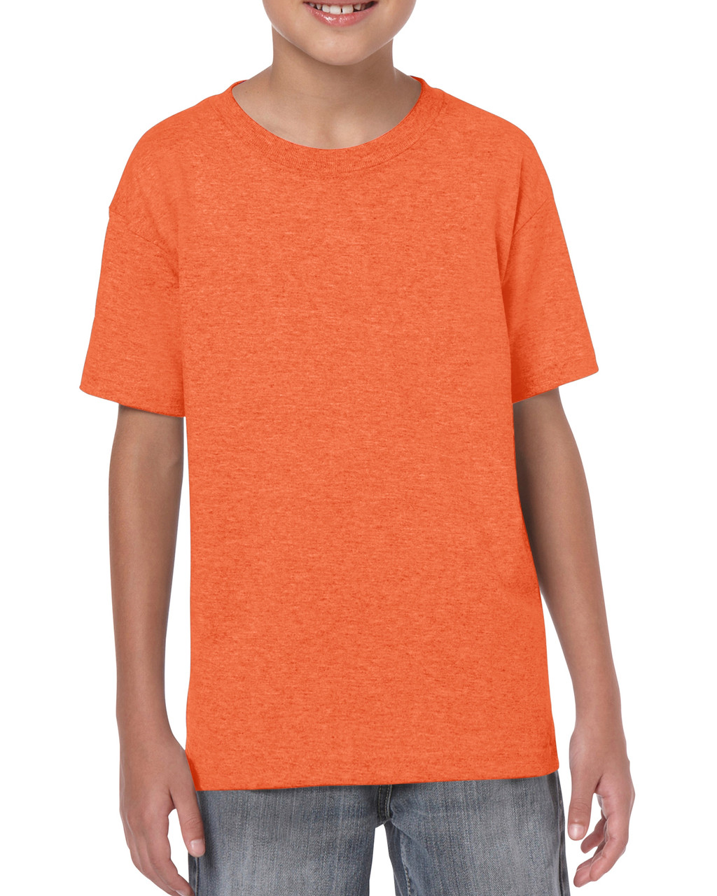 heather orange t shirt