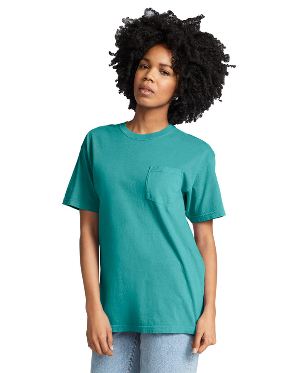 Adult Heavyweight Pocket Tee (Seafoam) Adult Heavyweight Pocket Tee (Seafoam)