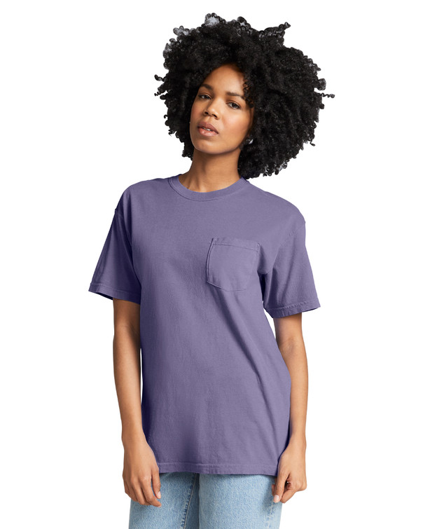 Adult Heavyweight Pocket Tee (Wine) Adult Heavyweight Pocket Tee (Wine)