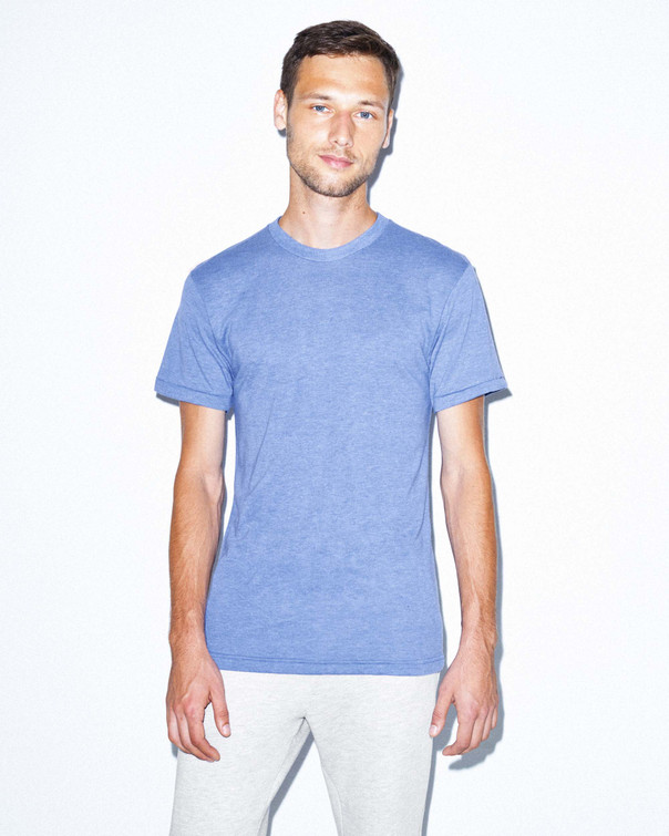 Unisex Tri-Blend Track T-Shirt (Athletic Blue)