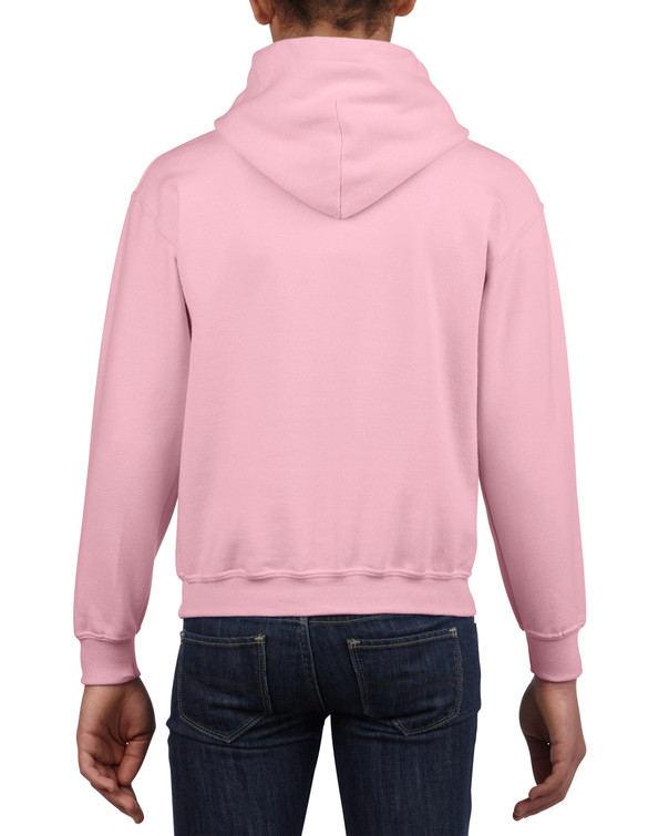 Youth Hooded Sweatshirt (Light Pink)
