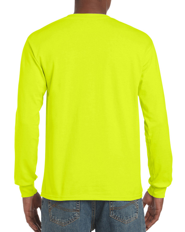Adult Long Sleeve T-Shirt (Safety Green)