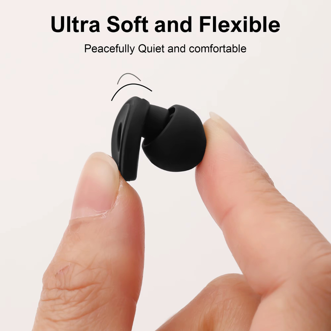 Ultra Soft and Flexible Earplugs for Sleeping and Noise Cancellation