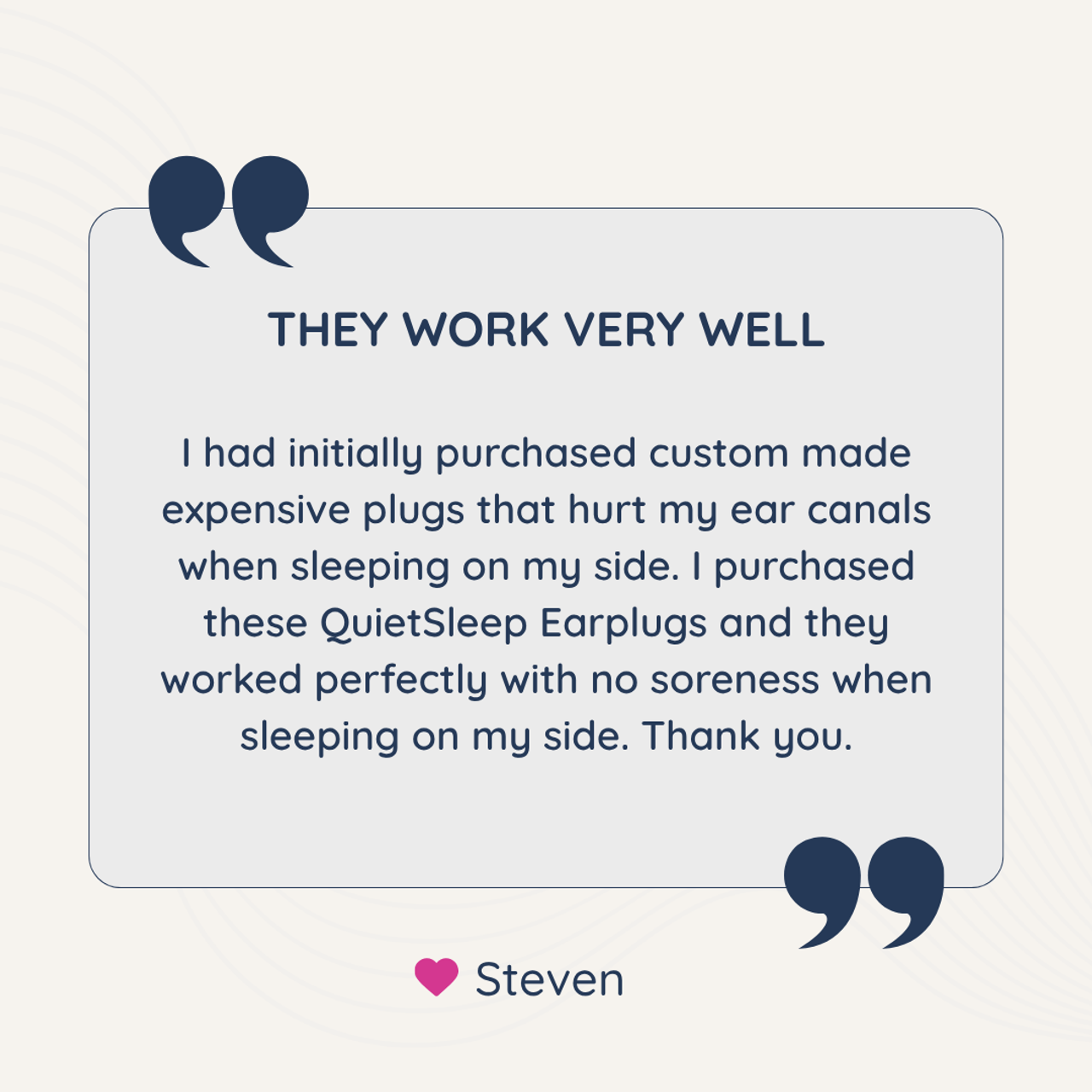 QuietSleep Earplugs For Sleeping Reviews from Verified Purchaser in New-Zealand