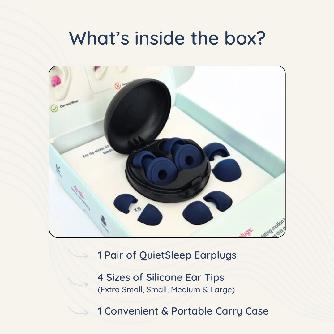 QuietSleep Earplugs for Sleeping - What is the inside the box