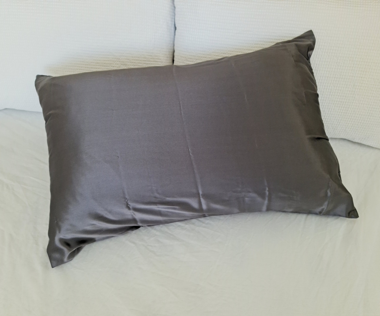 Standard Size 50x70cm Charcoal Silk Pillowcase for Hair & Skin Care