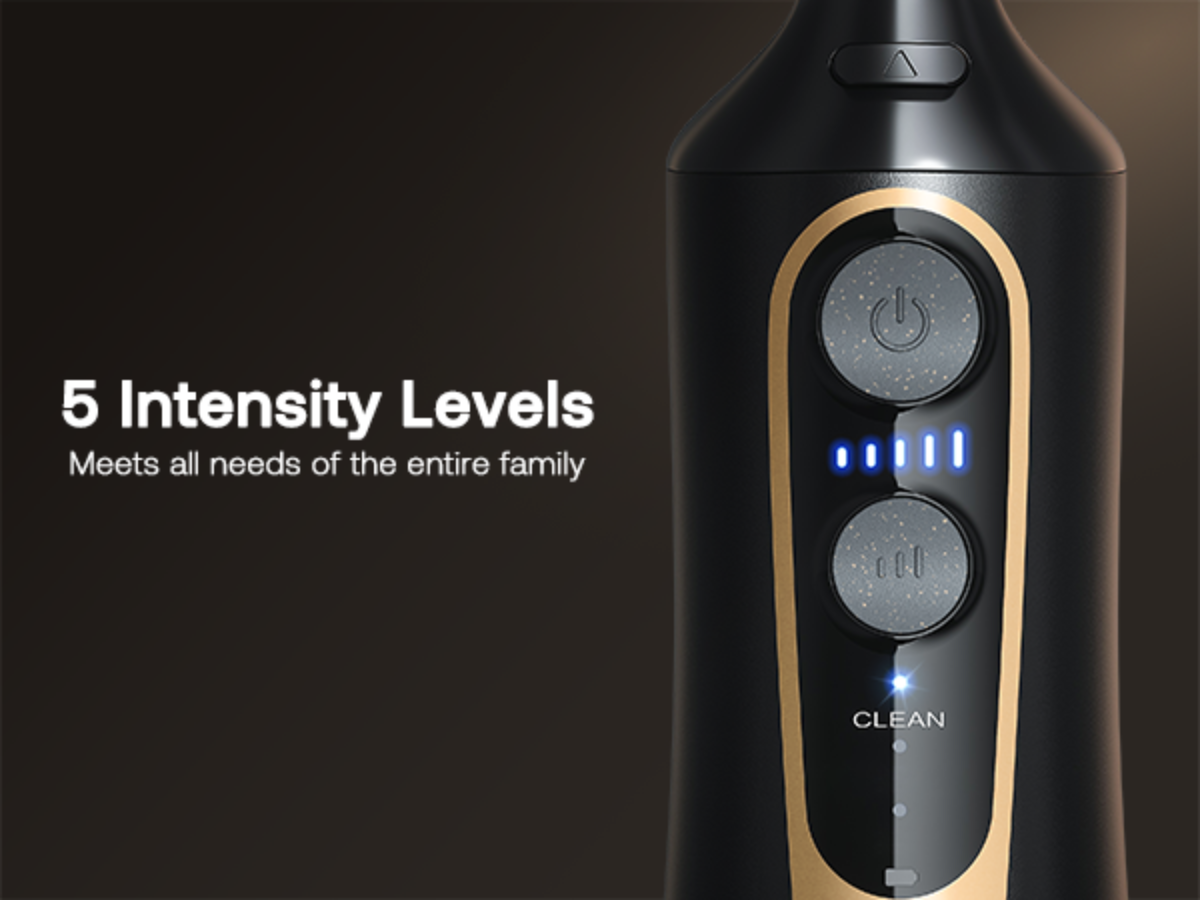 Water Flosser with 5 Intensity Levels, Meets all needs of the entire family