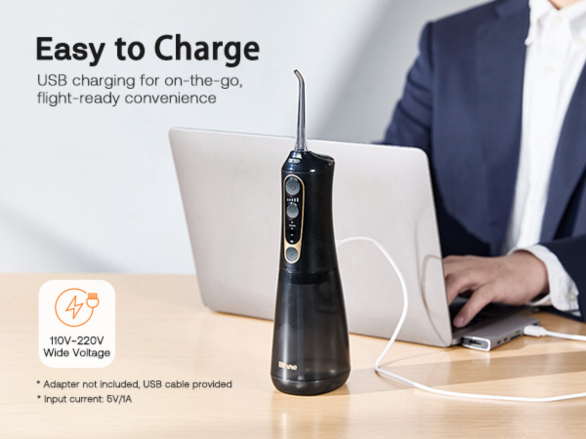 Water Flosser Easy to Charge. USB Rechargeable Water Flosser, Electric Flosser NZ