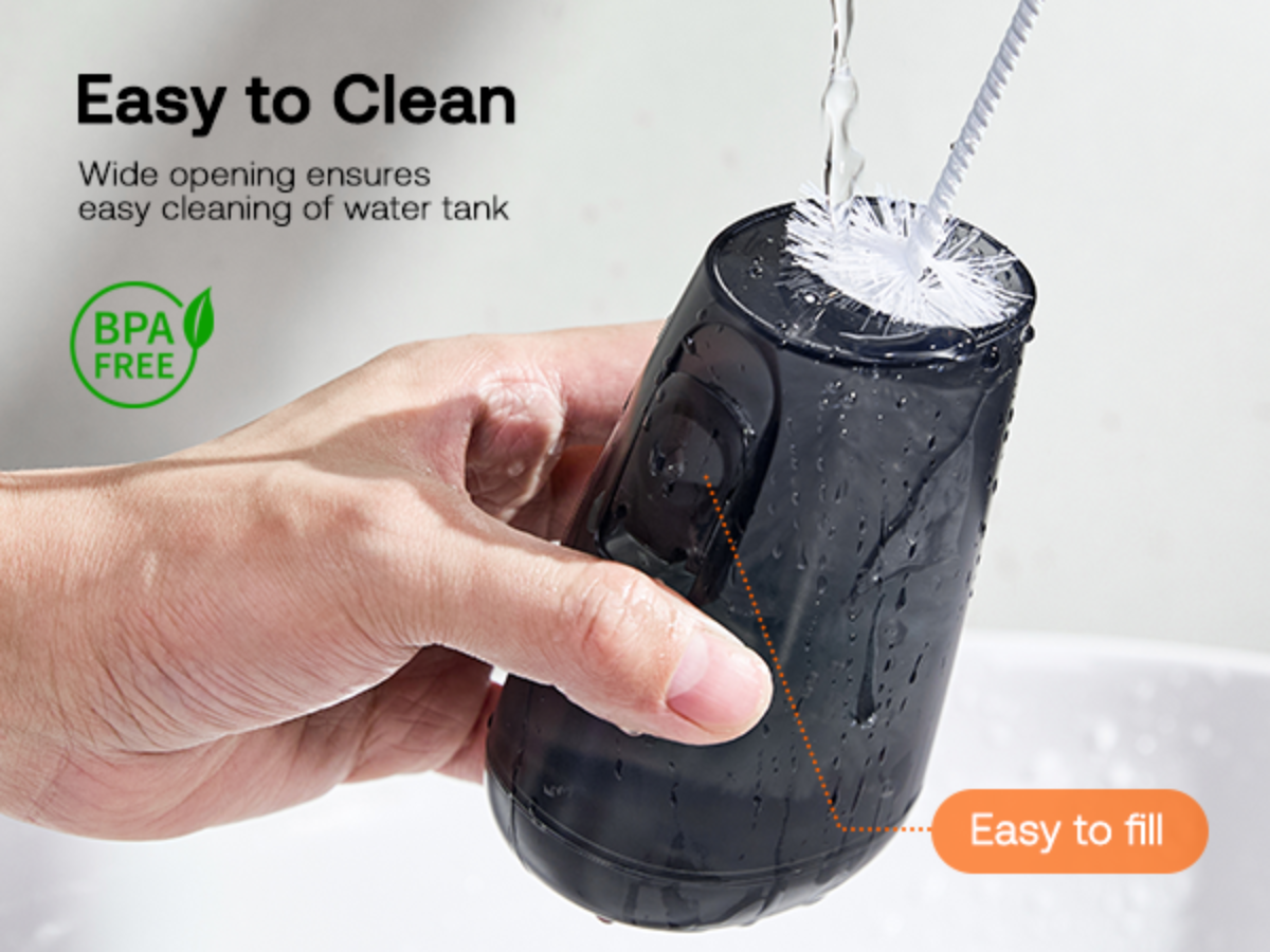 Water Flosser Easy to Clean with Wide Opening Ensures Easy Cleaning of Water Tank