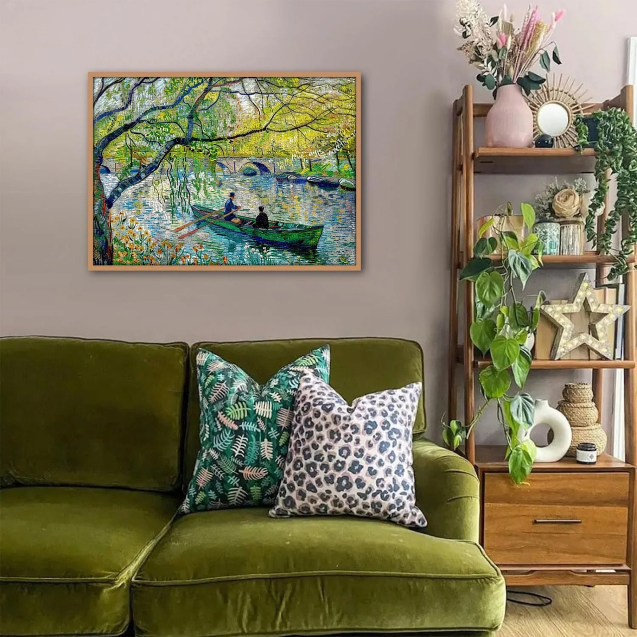 Spring Lake Tour 1000 Piece Jigsaw Puzzle for Adults Framed