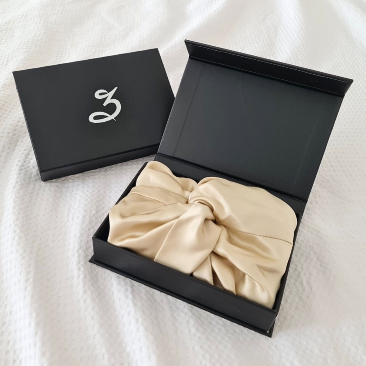 Silk Bonnet - Champagne Sleep Cap with Gift Box NZ