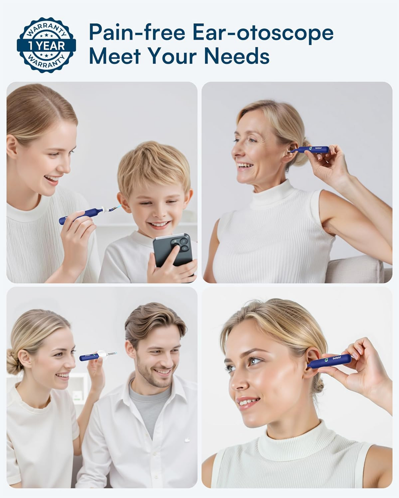 Pain free Ear otoscope. Meet your needs.