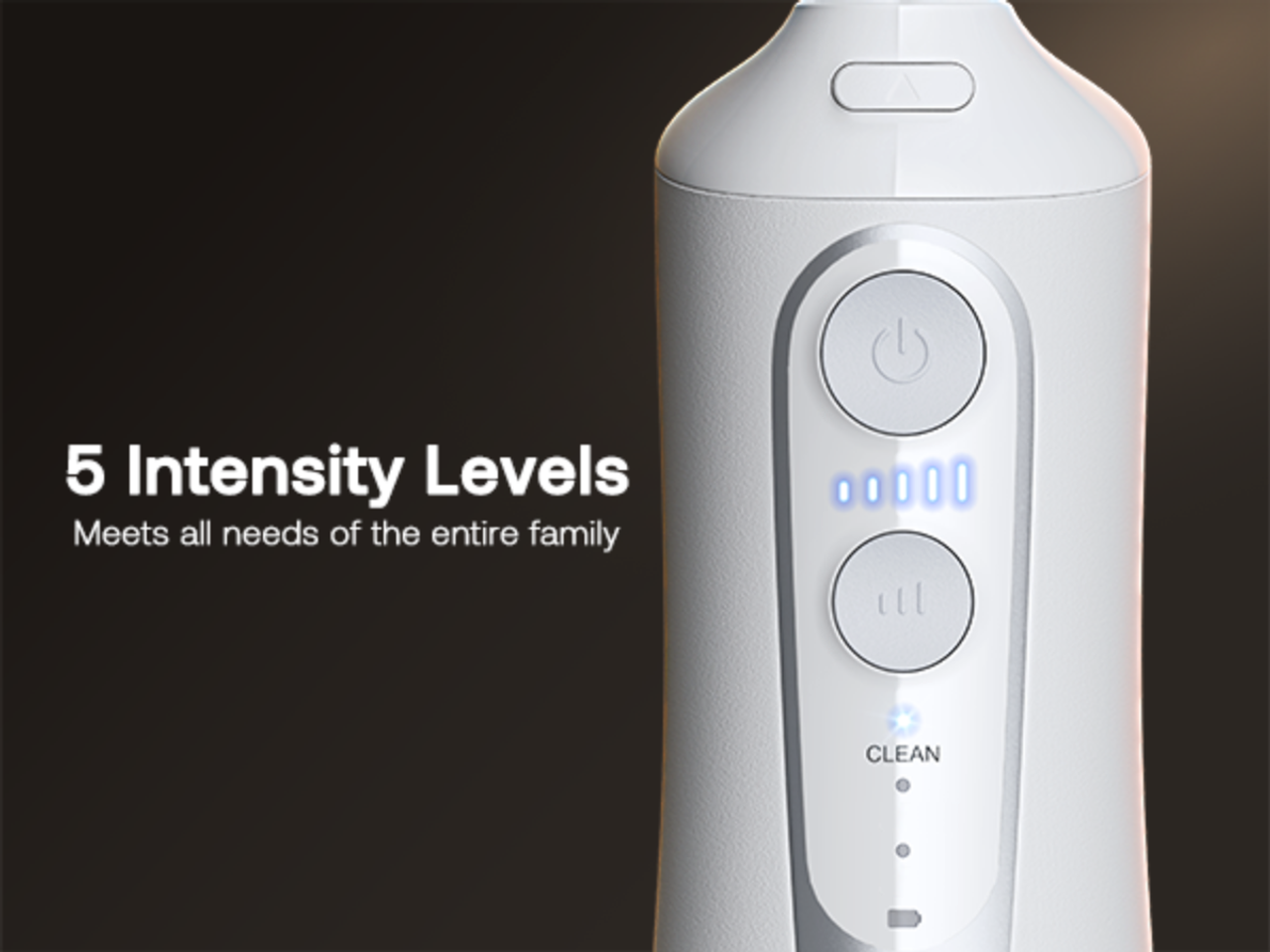 Water Flosser with 5 Intensity Levels, Meets all needs of the entire family