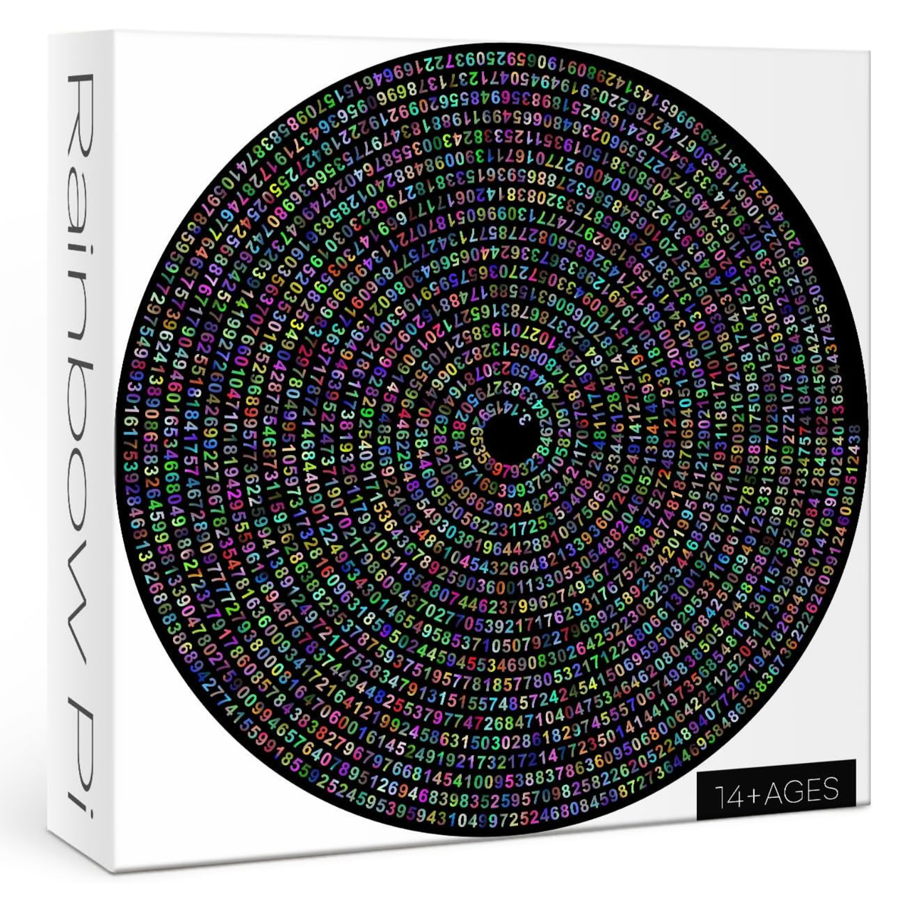 Rainbow Pi Round Crazy Difficult 1000 Piece Jigsaw Puzzle for Adults