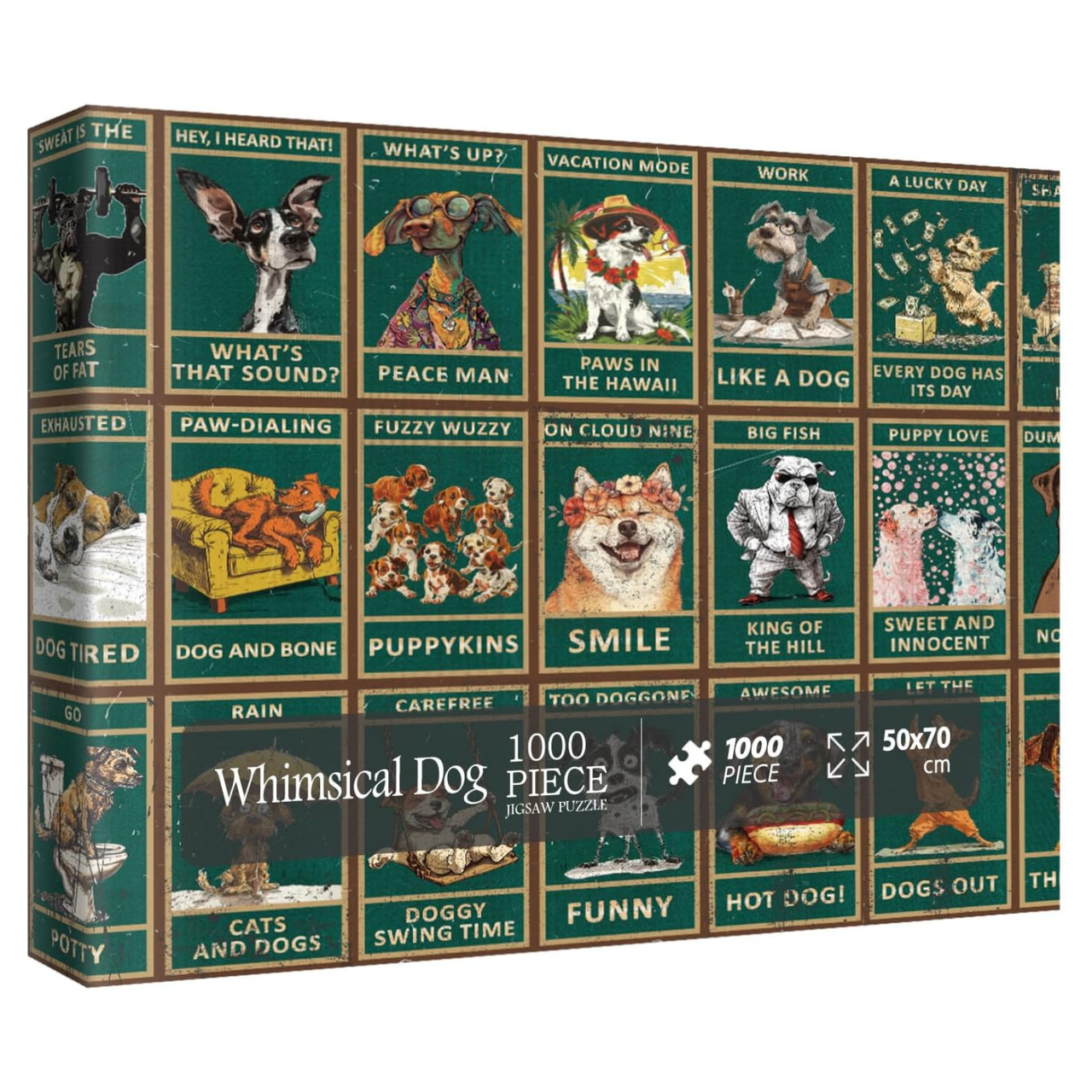 Funny Dog Jigsaw Puzzle for Adults 1000 Pieces