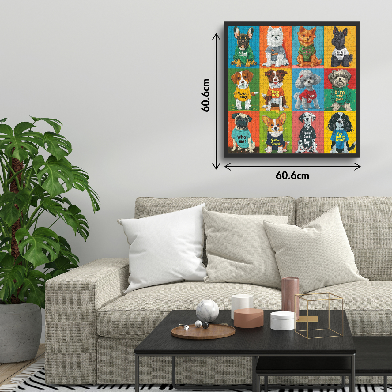 Whimsical dog designs make it a delightful decoration and a thoughtful surprise for dog lover