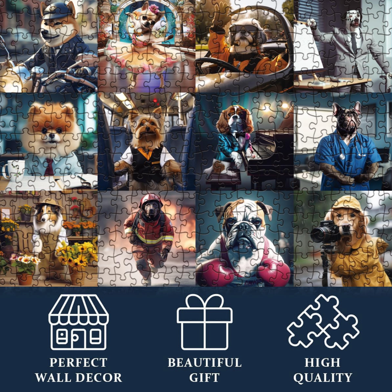 Working Dog Puzzle 1000 Pieces for Adults