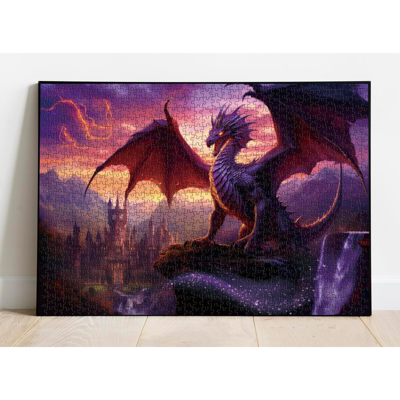 Fantasy Dragon Puzzle for Adults 1000 Pieces, Magic Castle Puzzle