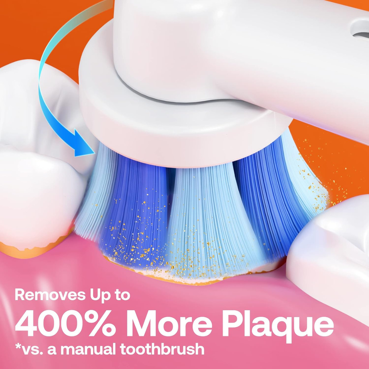 Bitvae R2 Rotating Electric Toothbrush with Pressure Sensor, 8 Brush Heads, 5 Modes, USB Rechargeable, Travel Case, 2-Minute Timer, Waterproof, Black