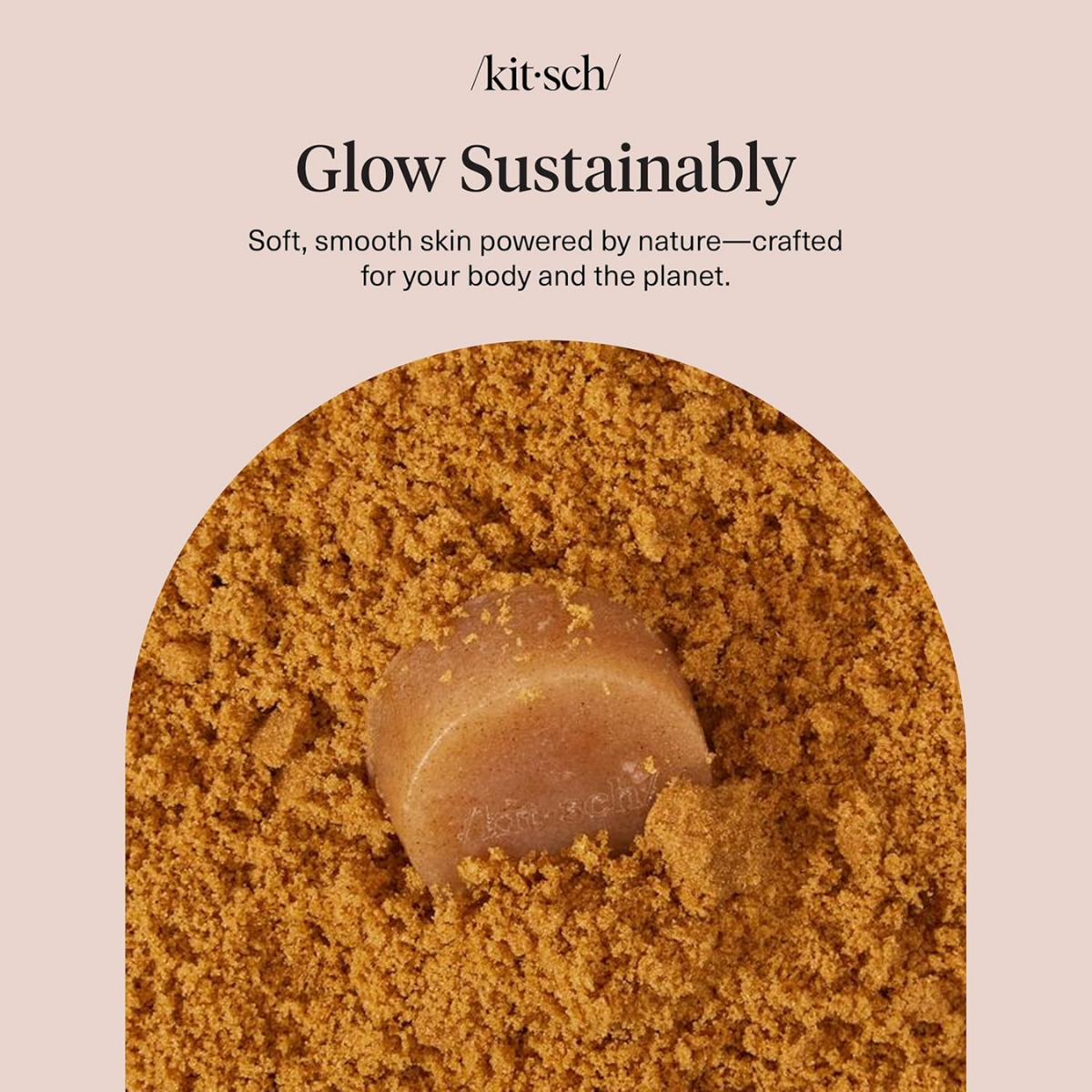 Kitsch Exfoliating Sugar Scrub for Body – All Natural Body Scrub Bar Soap for Smooth, Hydrated & Glowing Skin - Vegan Soap Bar Exfoliator for Men and Women - Made in the USA - 113g