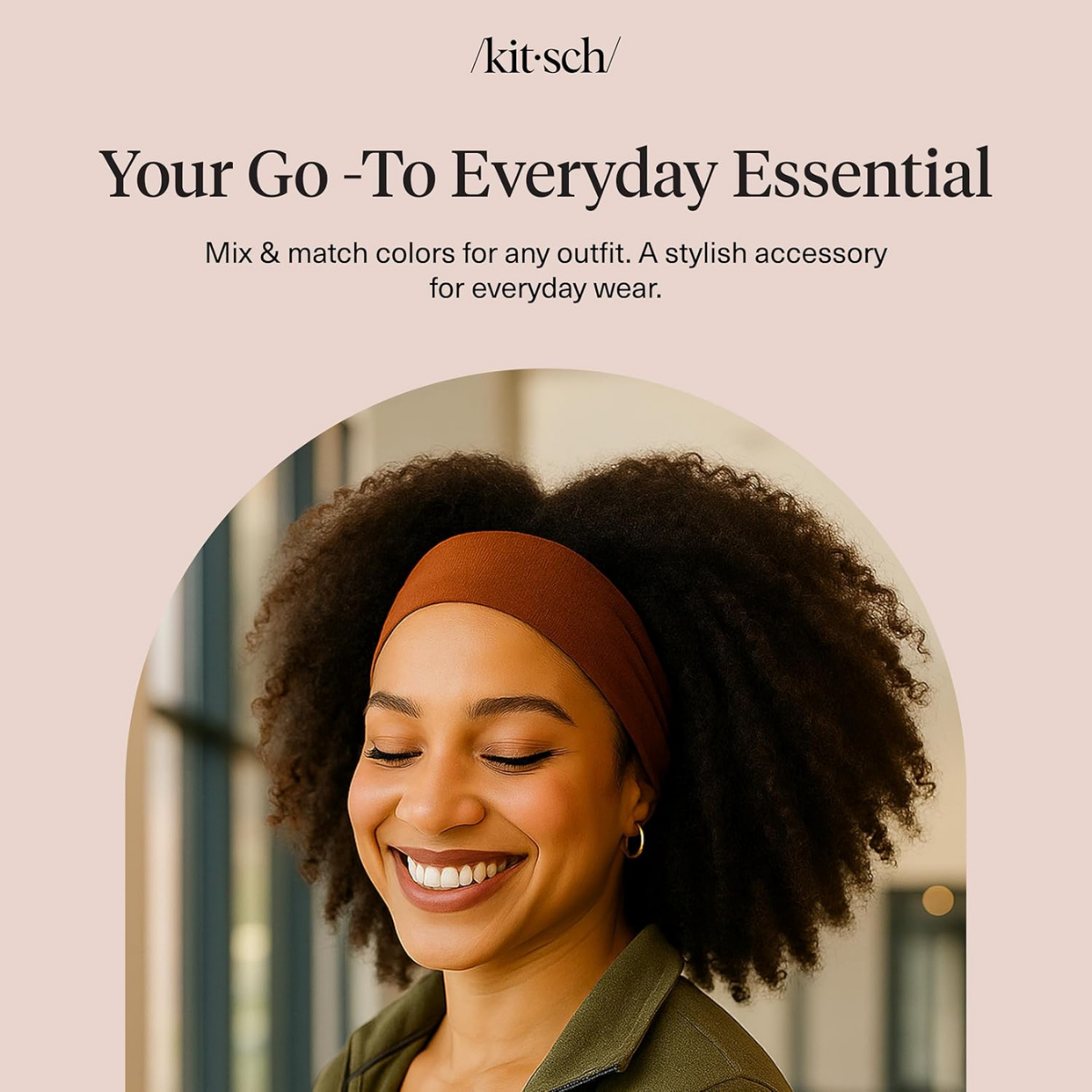 Kitsch Headbands for Women Non Slip - Running Headbands for Girls, Ideal for Working Out, Yoga, Gym, or Lounging | Stretchy Head Bands | Fashion Hair Accessories - Sedona, 3pcs