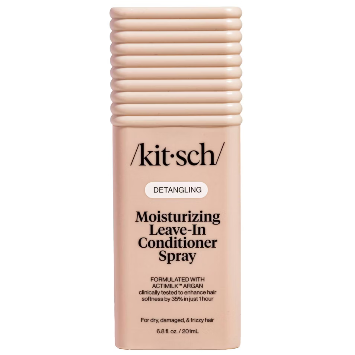 Kitsch Argan Milk Leave In Conditioner Spray – Hair Detangler Spray for Curly, Wavy, Fine, Dry & Damaged Hair - Silicone-Free | Ideal Gifts for Women
