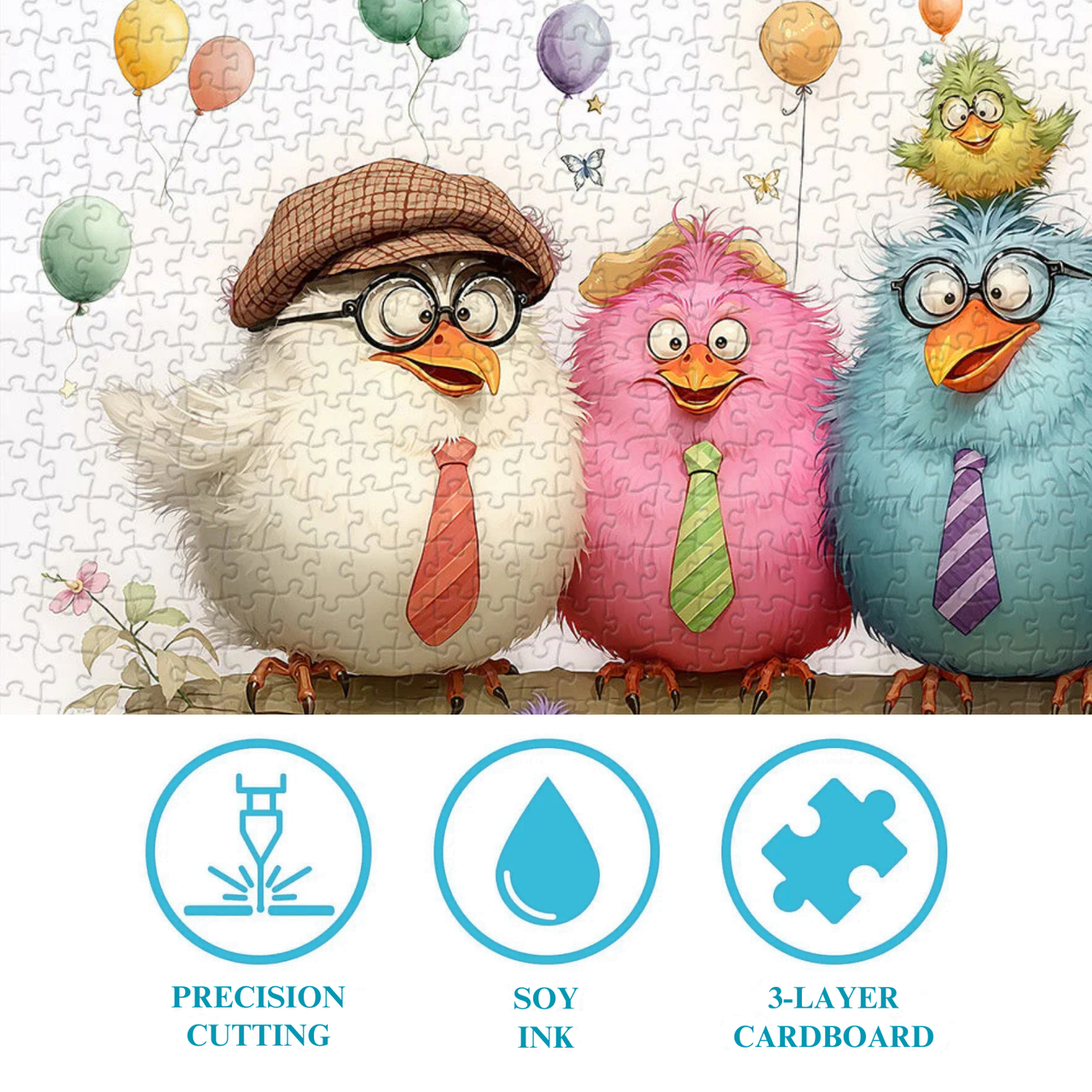 Fluff Fellows Jigsaw Puzzle 1000 Pieces