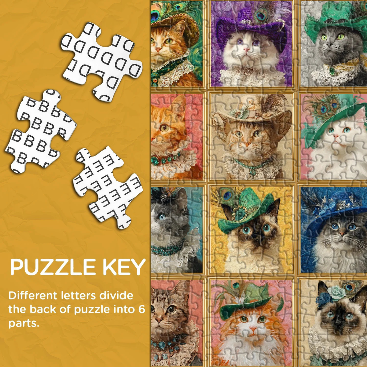 Vintage Cat Collection Jigsaw Puzzle 1000 Pieces