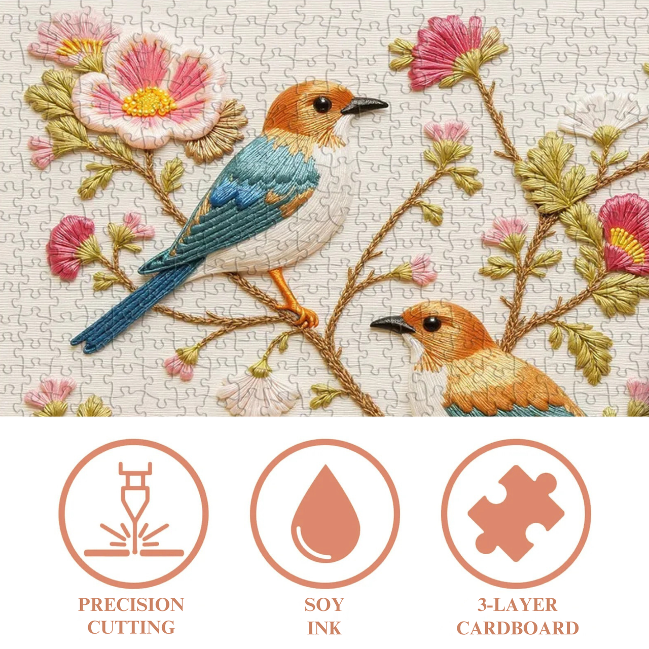 Garden Harmony Birds Jigsaw Puzzle 1000 Pieces