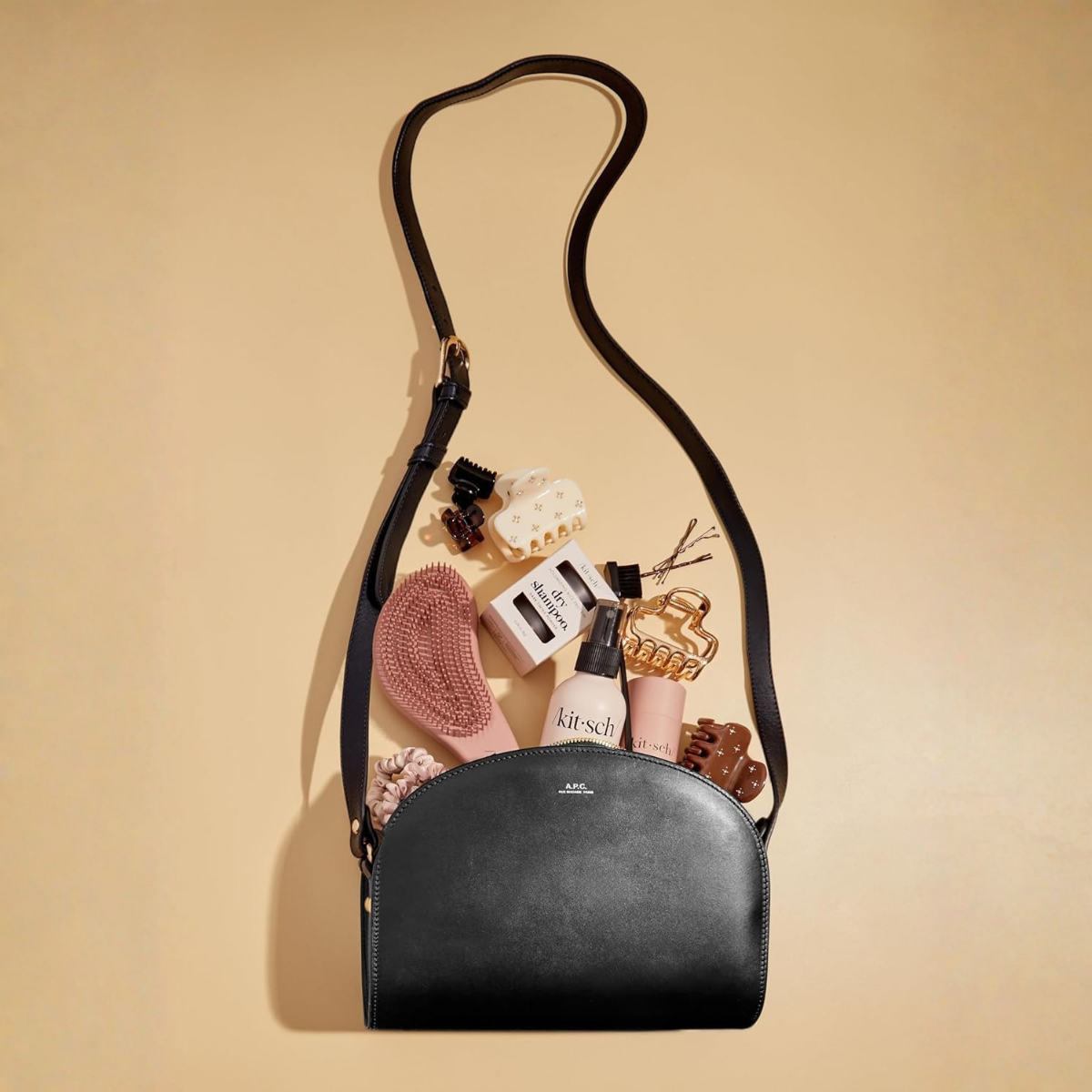 Kitsch Detangler Brush – Gentle Curly Hair Brush with Flexible Bristles for All Hair Types - Wet or Dry | Detangling Hair Brushes for Women & Men, Hairbrush for Adults & Kids - Terracotta