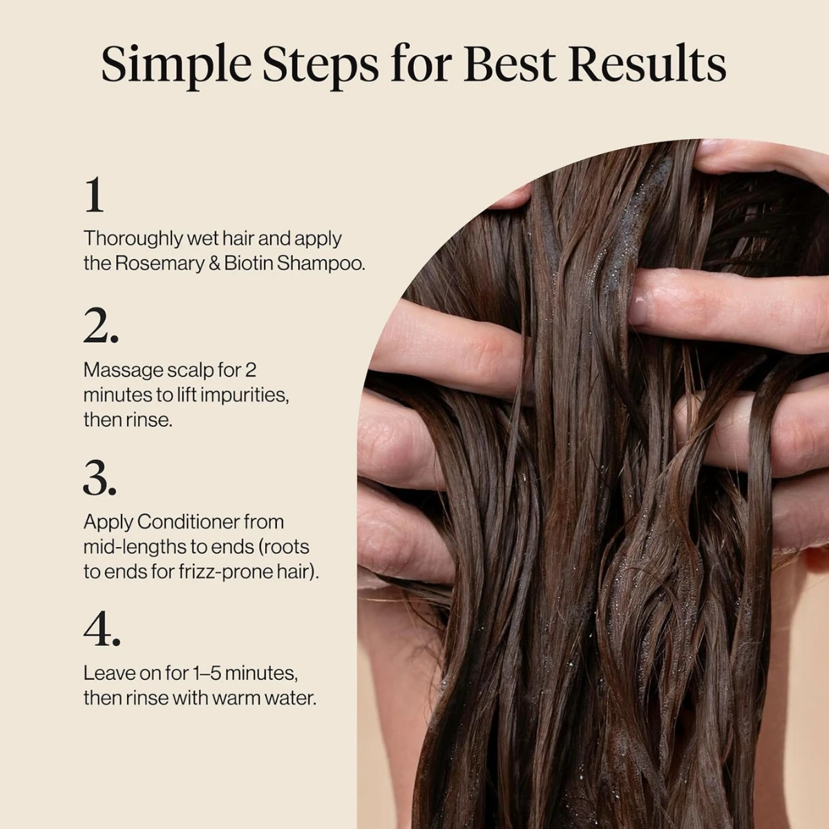 Kitsch Volumizing Rosemary & Biotin Liquid Shampoo for Hair Growth – Shampoo for Men and Women, Boosts Fullness & Shine After 1 Use – Clean Bio-Based Hair Care, Color-Safe