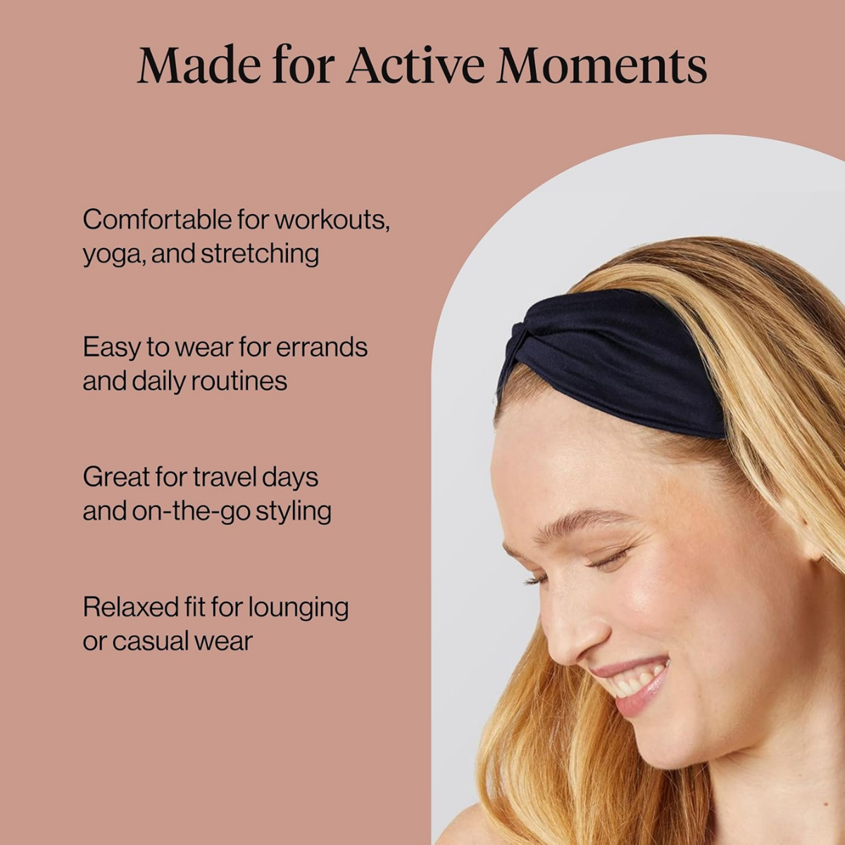 Kitsch Wide Headbands for Women Non Slip - Running Headbands for Girls, Ideal for Working Out, Yoga, Gym, or Lounging | Stretchy Head Bands | Fashion Hair Accessories - Garden Bouquet, 2pcs