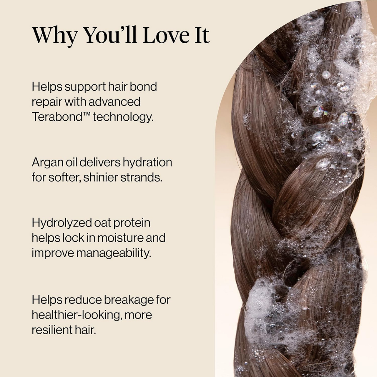 Kitsch Repairing Argan Oil Shampoo for Men & Women w/Terabond™ – Argan Oil for Hair, Repairs & Renews Damaged, Weak, & Brittle Hair – Silicone, Paraben & Sulfate Free Shampoo for Hair Care