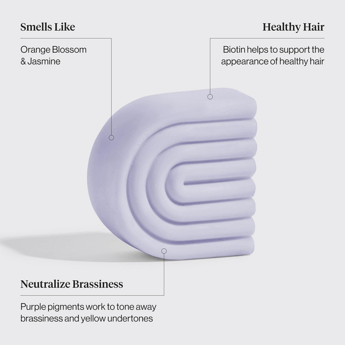 Kitsch Toning Purple Conditioner For Blondes & Color Treated Hair - Conditioner Bar For Women & Men - With Biotin for Strengthening & Neutralizing Brassy Tones - Vegan, Silicone & Sulfate Free