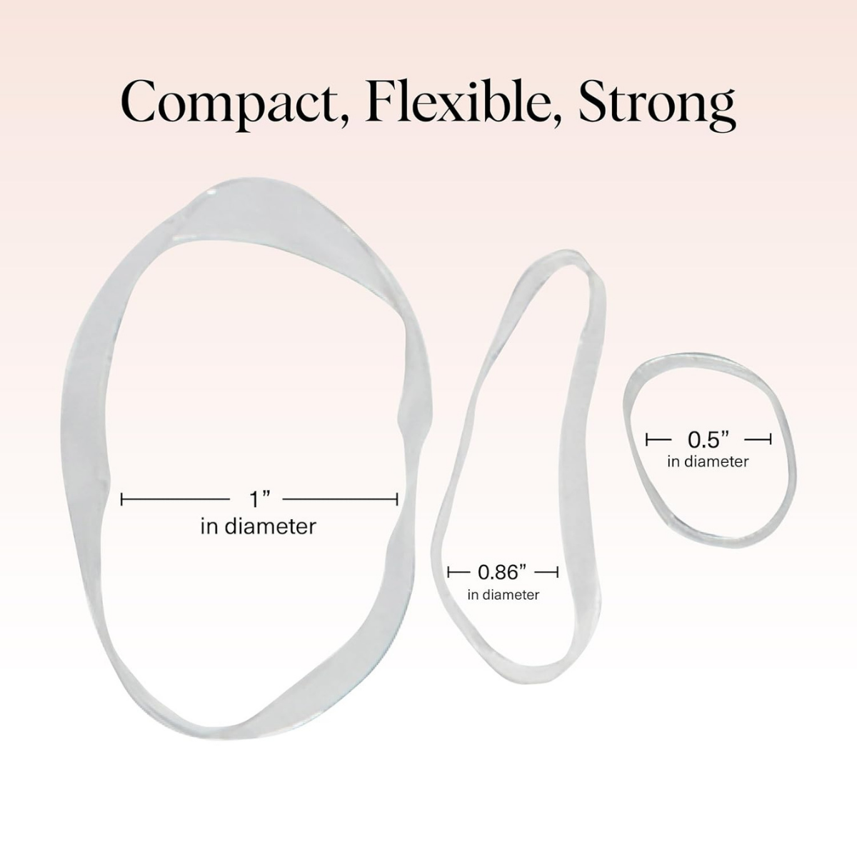 Kitsch No Snag Small Elastic Hair Ties - 1pack, 100pcs | Rubber Bands for Hair