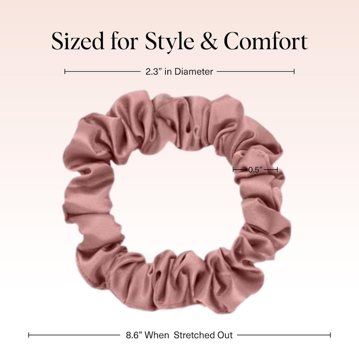 Kitsch Satin Scrunchies for Women - No Crease Hair Ties for Girls | Scrunchies For All Hair Types and Textures, Perfect for Day or Night | Ideal Gifts for Women - 6 Pcs, Terracotta