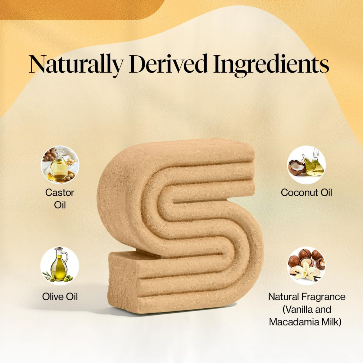 Kitsch Coconut Oil Shampoo Bar - Hydrate & Soften Dry Damaged Hair - Deep Moisturizing Curly Hair Shampoo - Safe Shampoo for Color Treated Hair - Silicone, Paraben & Sulfate Free - Made in USA