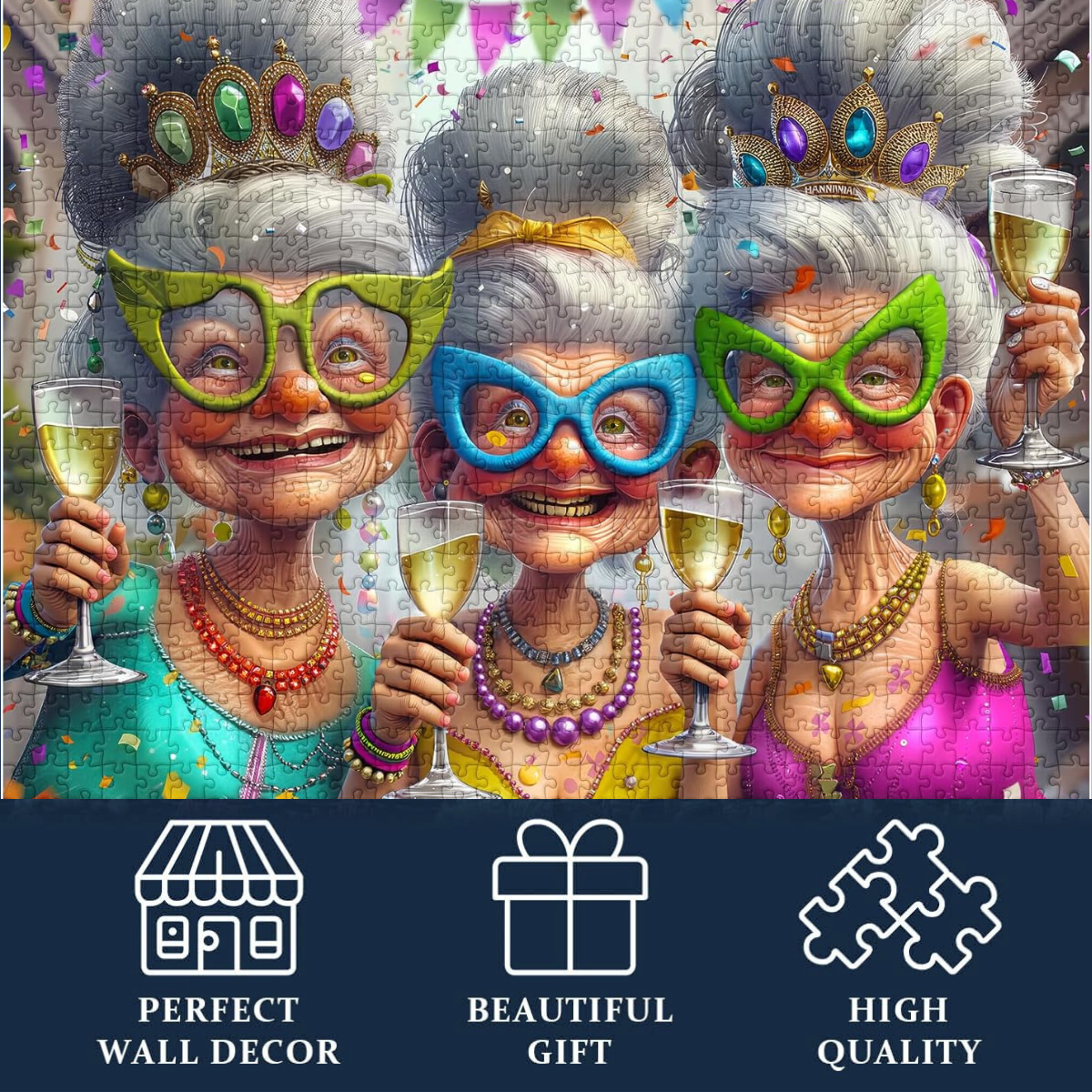 Party Grandma Jigsaw Puzzle 1000 Pieces