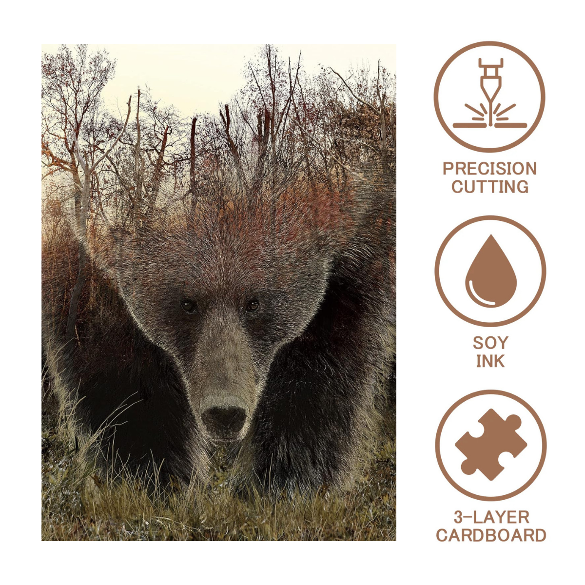Forest Bear Jigsaw Puzzle 1000 Pieces