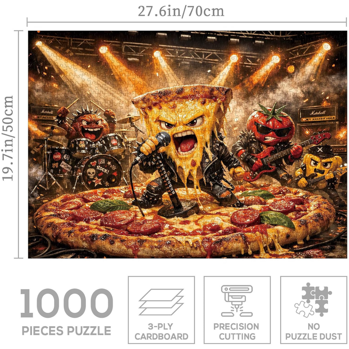 Rockin' Pizza Jigsaw Puzzle 1000 Pieces