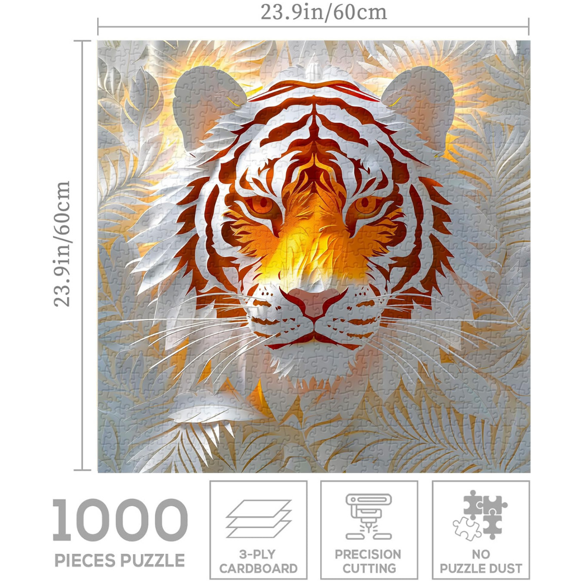 Paper Tiger Shadow Jigsaw Puzzle 1000 Pieces