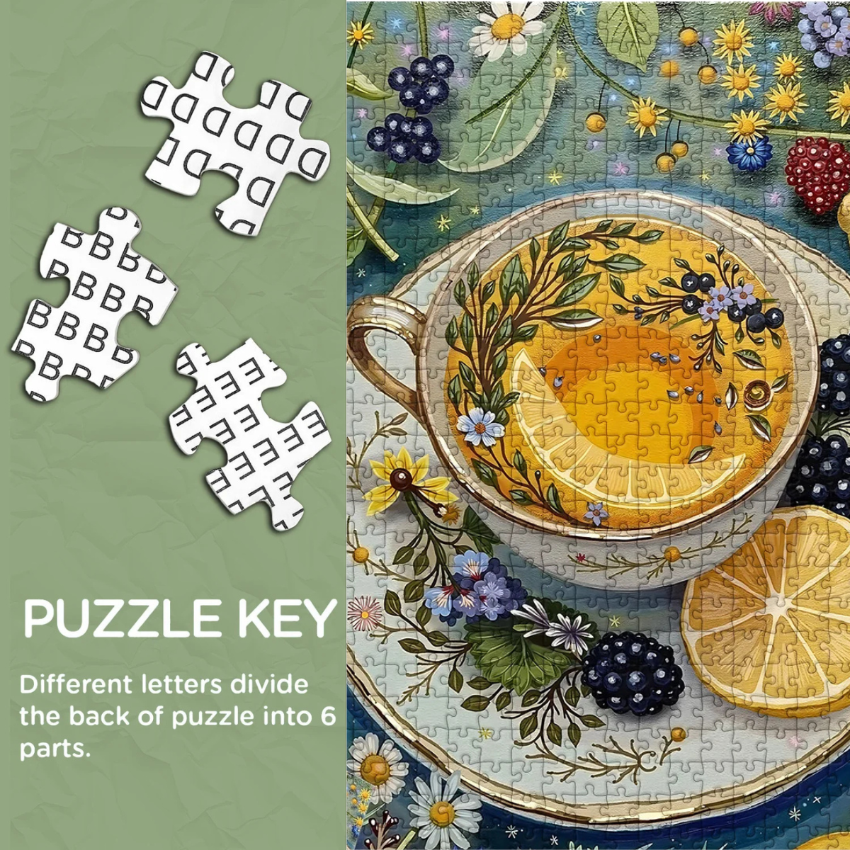 Floral Tea Talk Jigsaw Puzzle 1000 Pieces