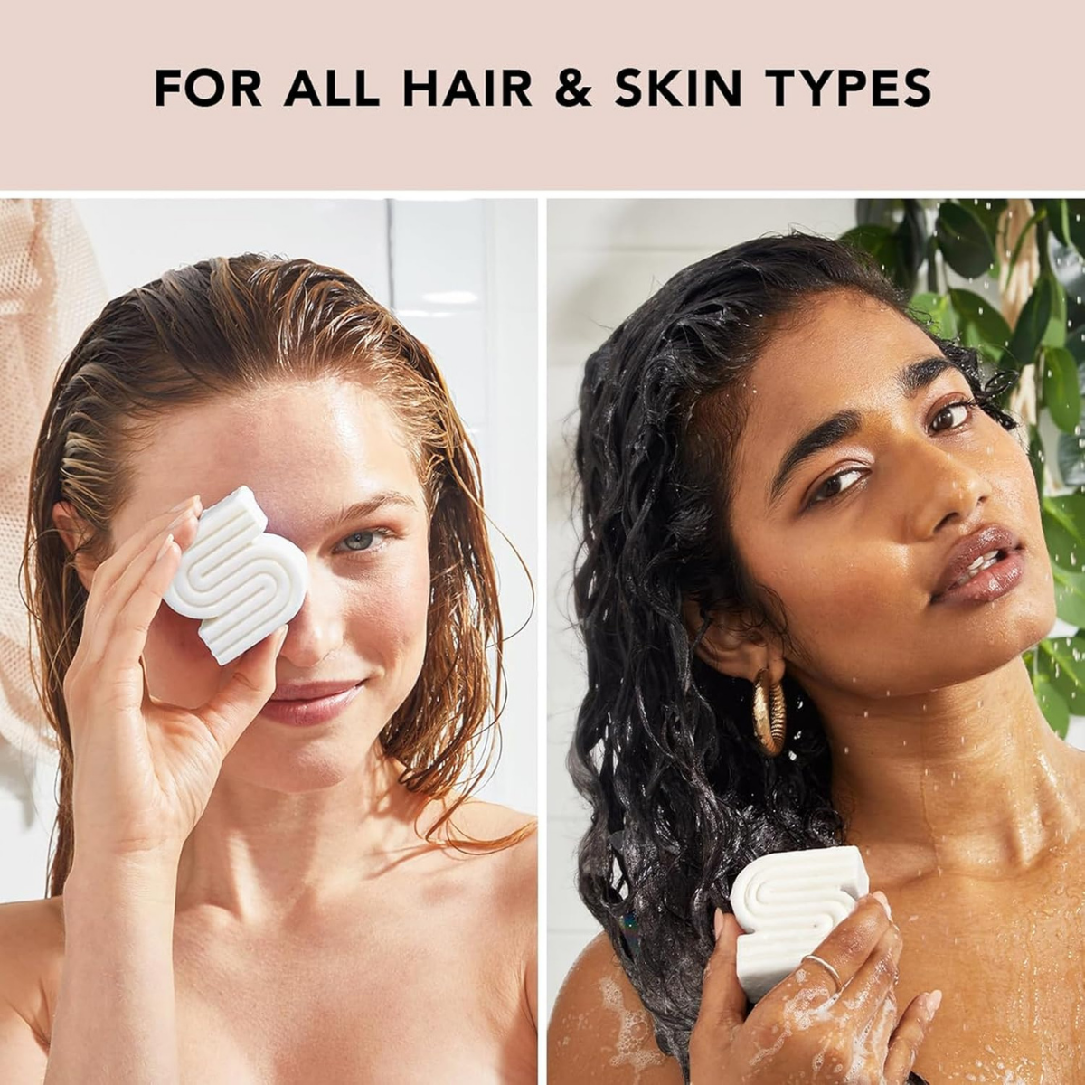Kitsch Ultra Sensitive 2-in-1 Shampoo Bar and Body Wash Bar Soap | 5-Ingredient Formula Hair Care & Body Care - Fragrance Free & Vegan for Sensitive Scalp & Skin - Made in the USA