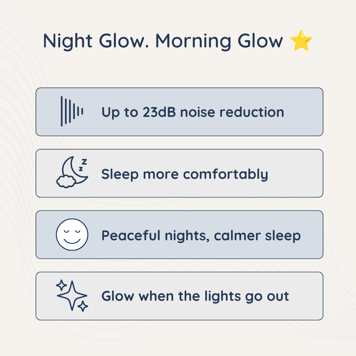 Zulfees Earplugs for Sleeping - Glow in the Dark