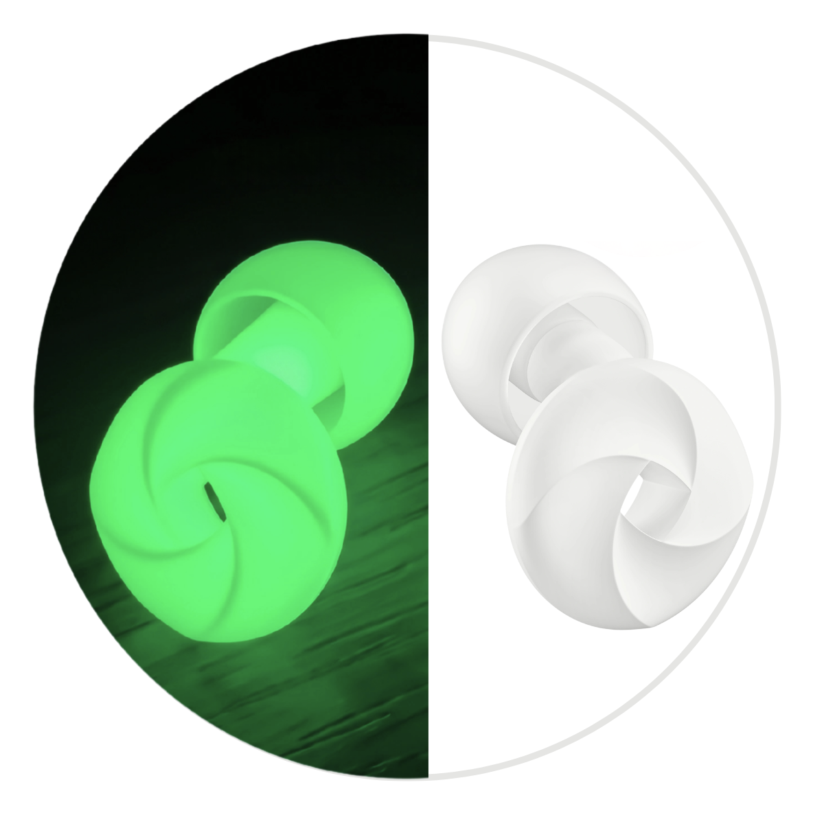 Zulfees Earplugs for Sleeping - Glow in the Dark