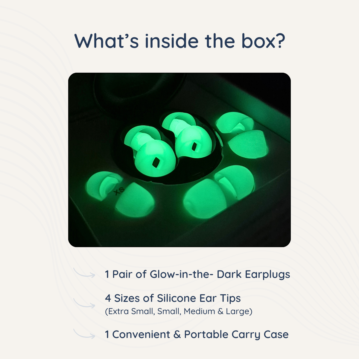 Zulfees Earplugs for Sleeping - Glow in the Dark
