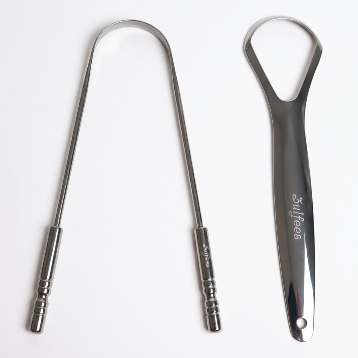 Zulfees Tongue Scraper Stainless Steel 2pcs