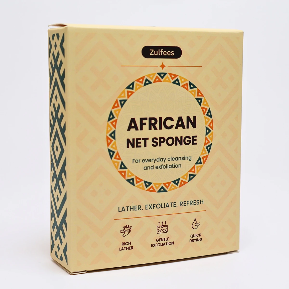 Zulfees African Net Sponge exfoliating body scrubber